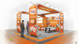 AI-powered exhibition stand design example