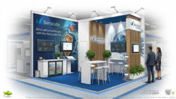 AI exhibition stand visualisation example