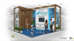AI-generated exhibition stand design by ExhibitionStands.com
