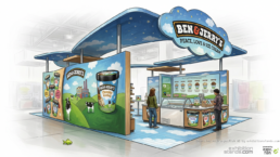 Custom AI exhibition stand concept by ExhibitionStands.com